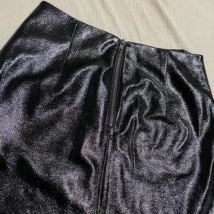 leather mini skirt
